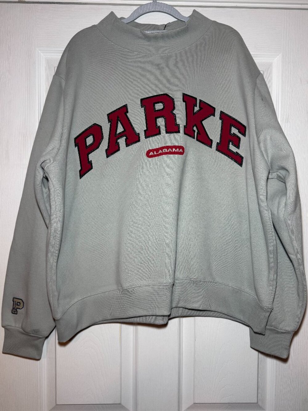 PARKE x '47 Alabama Varsity Mockneck Sweatshirt NWT L/XL